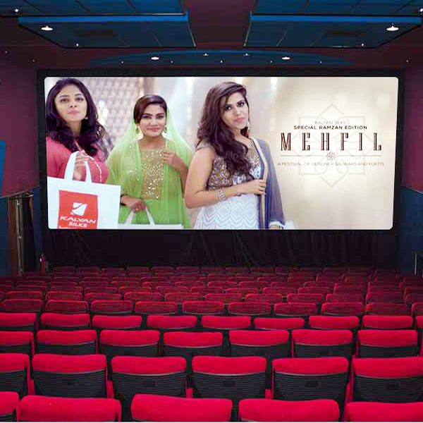 Out of home and movie screen advertising